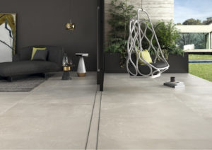 outdoor area with porcelain floor tile